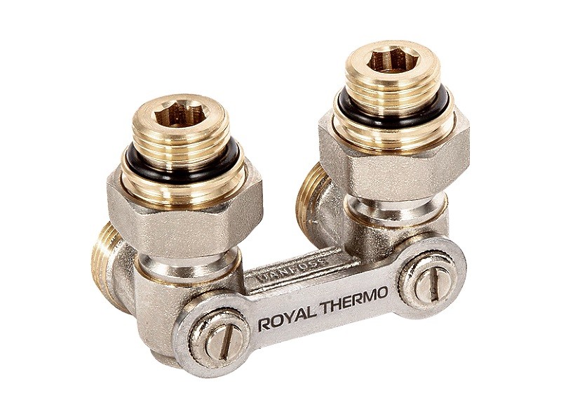 Узел нижнего подключения Royal Thermo угловой 1/2х3/4EK