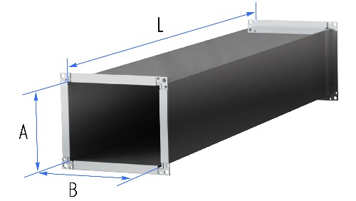 Воздуховоды прямоугольные оцинкованные